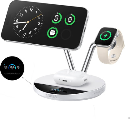 Anker Prime 3-in-1 Qi2.2 MagSafe Compatible 25W Wireless Charging Station