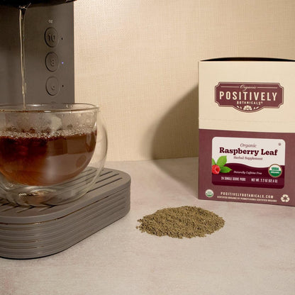 Positively Botanicals, Organic Raspberry Leaf, K-Cup® Compatible, 24 Pods