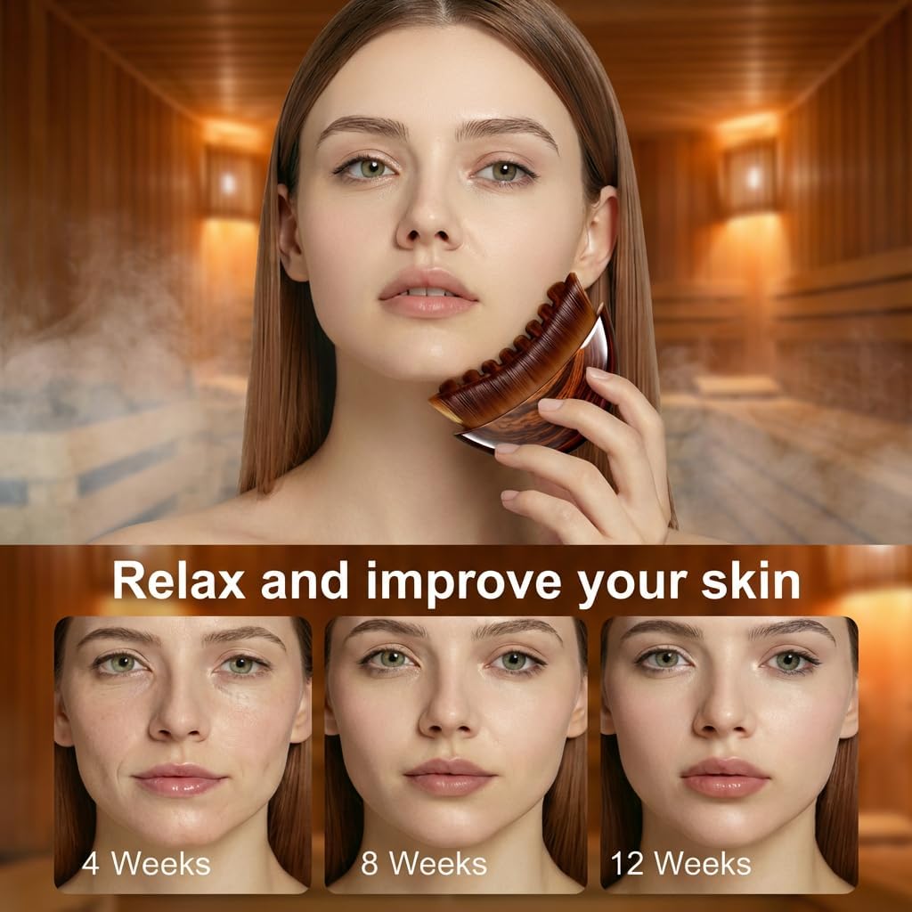 Lymphatic Contour Face Brush for Sculpting, lymphatic Face Brush gua sha facial tools Lymphatic Drainage Massager for skin care, Anti-Puffiness, Detox & Lift, Improves Skin Glow, Relieve Fatigue