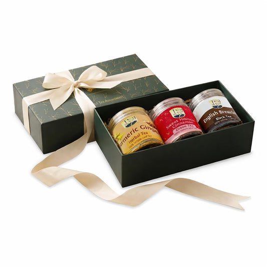 Tea Gift Box Set Combo, 3 Refreshing Flavors, 100g (3.5oz), 50 Tea Bags