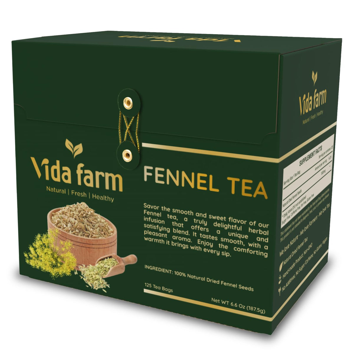 VIDA FARM 125 Fennel Tea Bags