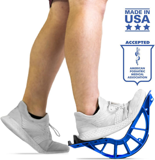 ProStretch Plus, Customizable/Adjustable Calf Stretcher and Foot Rocker for Plantar Fasciitis, Achilles Tendonitis, and Tight Calves