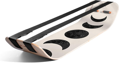 GIBBON SlackBoard - GiBoard Balance Board - Gift for Kids & Adults - 1 & 2 Line Options - Slackline Balance Trainer for Core Workouts, Standing Desk Exercise, Home Gym, Yoga & More