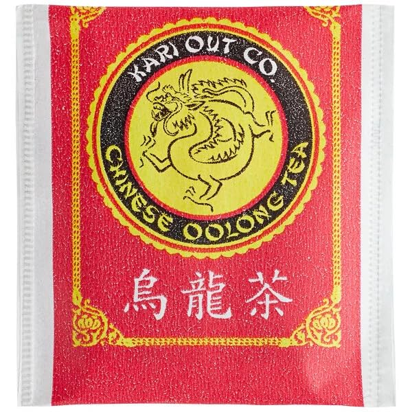 Traditional Chinese Oolong Tea Bags, Premium Tea Sachets for Hot or Iced Caffeinated Drinks, Semi-Fermented Drink for Detox, Health, Diet and Energy, (Pack of 100)