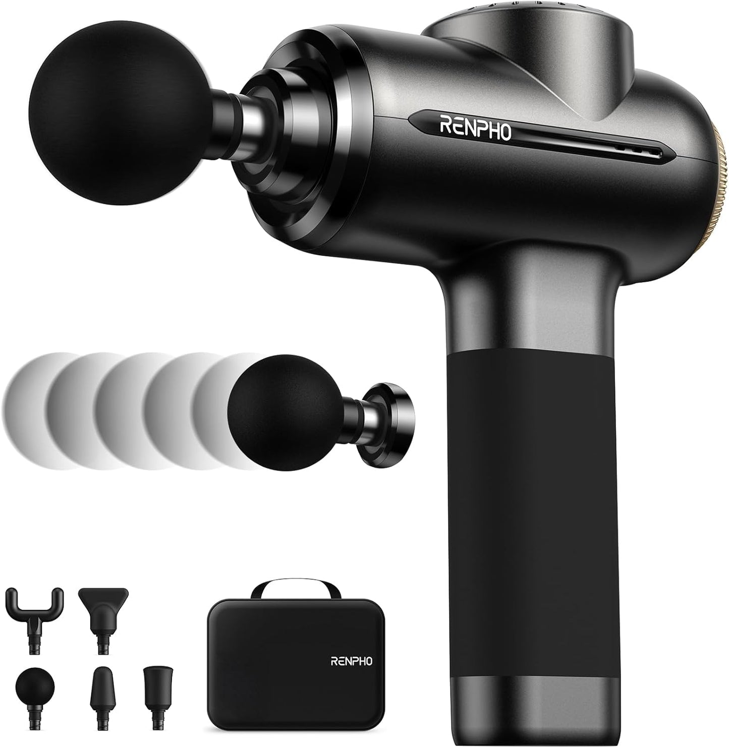 RENPHO Active Thermacool 2 Massage Gun with Heat and Cold, [2026 Upgraded] Handheld Percussion Deep Tissue Neck Back Muscle Massager, FSA Approved Gifts for Men Him Athletes Women Her HSA