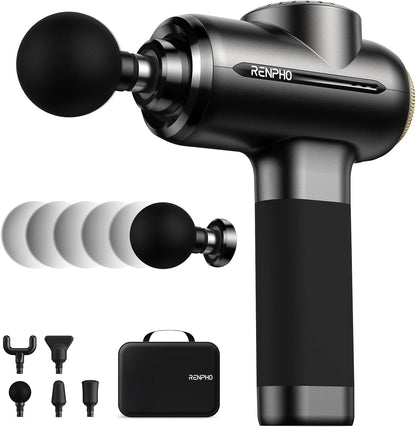 RENPHO Active Thermacool 2 Massage Gun with Heat and Cold, [2026 Upgraded] Handheld Percussion Deep Tissue Neck Back Muscle Massager, FSA Approved Gifts for Men Him Athletes Women Her HSA