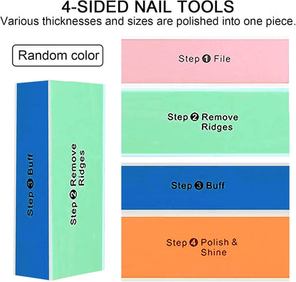 4 Way Shiny Block / 4 Step Buffing Block Shine Nail Buffer