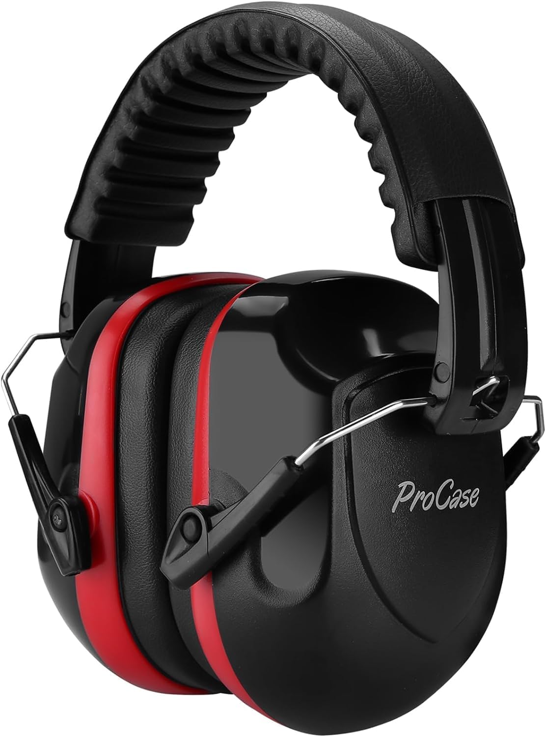 ProCase NRR 28dB Noise Reduction Ear Muffs, Foldable Adjustable Passive Noise Cancelling Headphones for Adults Kids Autism, Hearing Protection for Shooting, Construction, Mowing, Studying -Black - Colors B