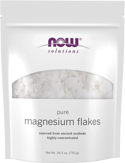 Now Solutions, Magnesium Flakes, from the Ancient Seabed, 26.5 oz