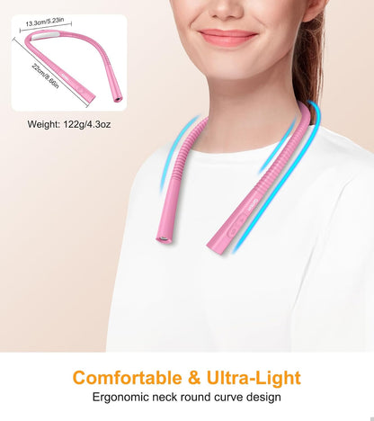 Gritin Book Light,Eye Caring 3 Colors & Stepless Dimming Neck Reading Light