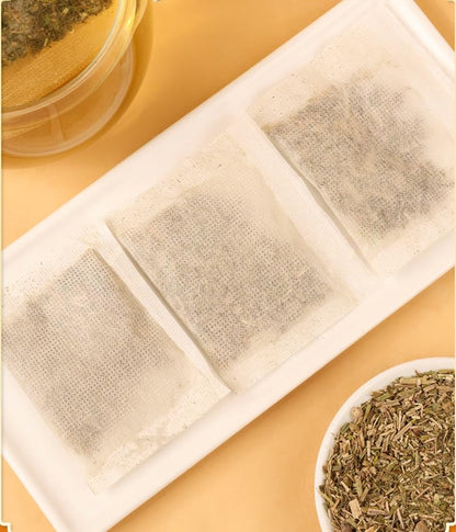 Kuting MULLEIN LEAF TEA Bags, 100% Natural Tea, Sugar Free, Gluten Free, Soy Free, Non-GMO, 60 Count Round Eco-Conscious Teabags