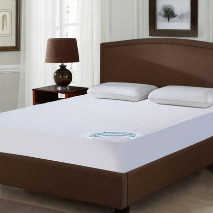 SPRINGSPIRIT Full Size Waterproof Mattress Protector, Full Mattress Cover Pad Waterproof with Deep Pocket up to 14’’, Bed Fitted Sheet