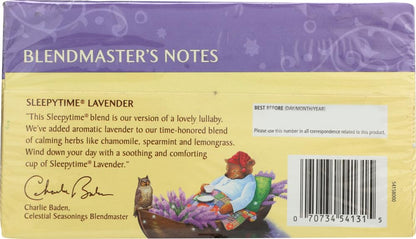 Celestial Seasonings, Tea Herbal Sleepytime Lavender Pack of Two