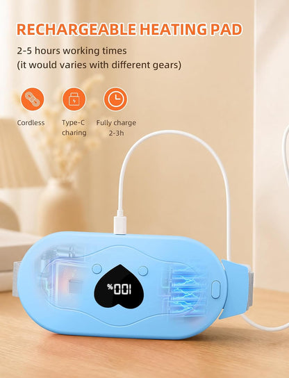 Glyduny Portable Heart Heating Pads, Electric Cordless Heat Pad