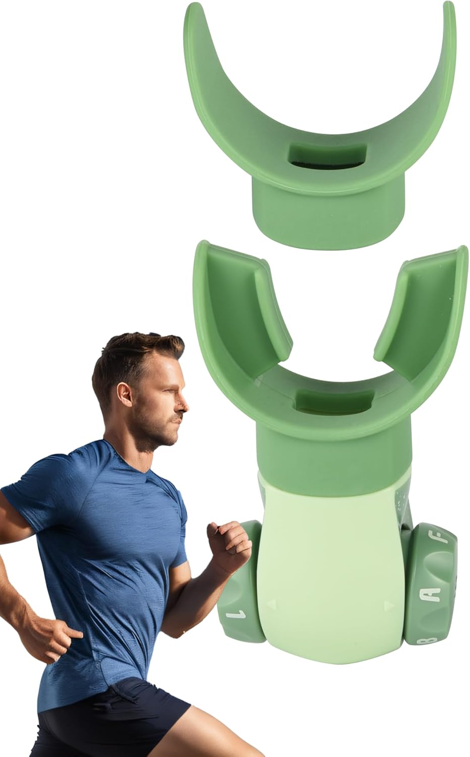 Breathing Exercise Device,Breathers Trainers Exerciser with Adjustable Inspiratory/Expiratory Vibration Fitness for Wellness