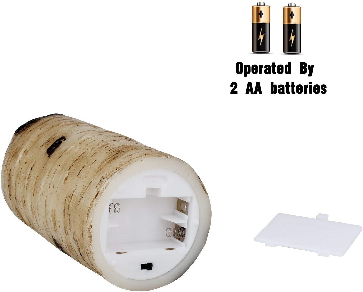 2PACK Outdoor Plastic flameless Candles with Remote Control and Timer, LED Flickering Battery Operated Electric Pillar Candles (D3 xH5.5) for Camping, Weddings, Home Decoration