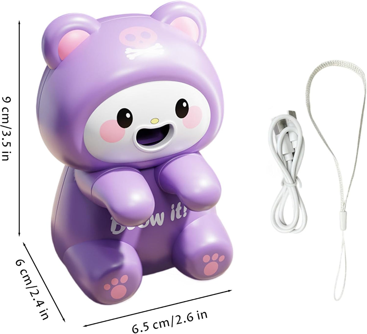 Mini Cooling Fan: Cute Frog Food Clip-on Fan