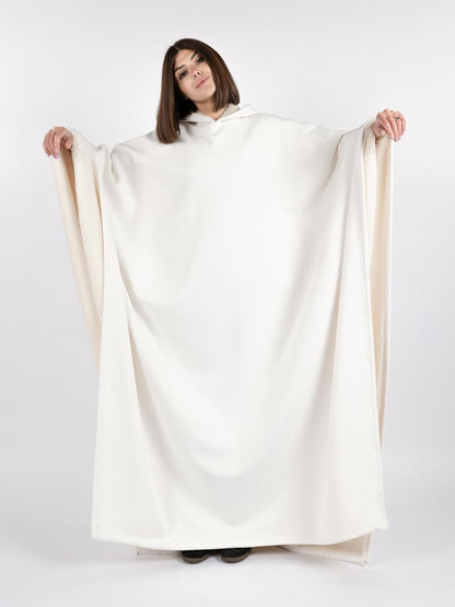 FREE THE SHEEP Eden Hoodie – Oversized Weighted Hoodie Cloak with Ultra-Soft Faux Fur Liner