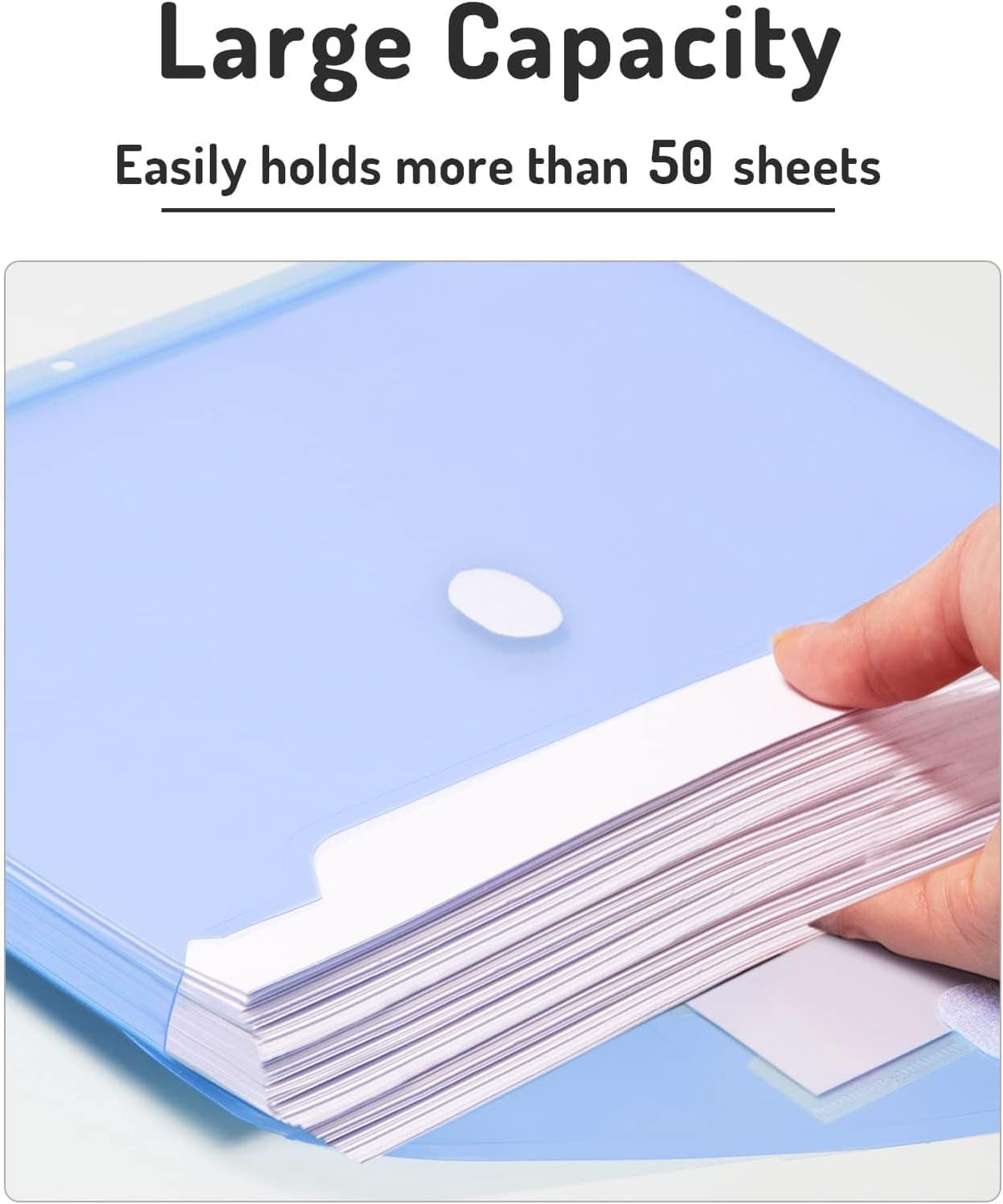 Forvencer Binder Pocket, Super Heavyweight Plastic Binder Folders