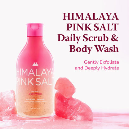 HIMALAYA PINKSALT Daily Scrub & Body Wash 21.1oz