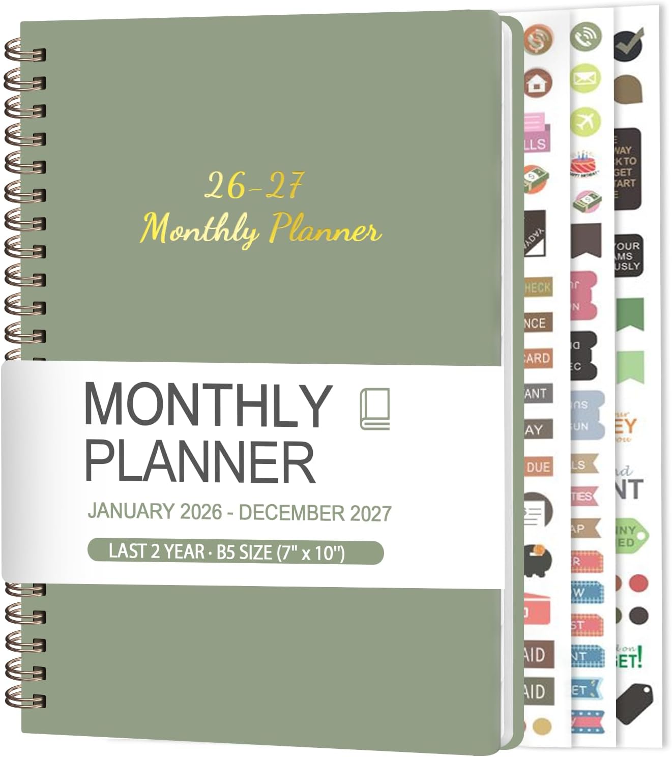 Weekly To Do List Notepad, 52 Sheets, Undated Weekly Planner, Letter Size | 8.5"x11", 100GSM, Thick Paper, Twin-Wire Spiral Bound, Tear Off Desk Pad, For Women & Man, Home School & Office Work