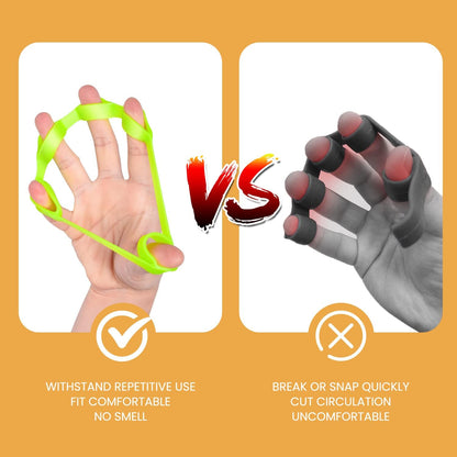 Hand Grip Strengthener, Finger Exerciser, Grip Strength Trainer (6 PCS),New Material,Forearm Grip Workout, Finger Stretcher, Relieve Wrist Pain, Carpal Tunnel