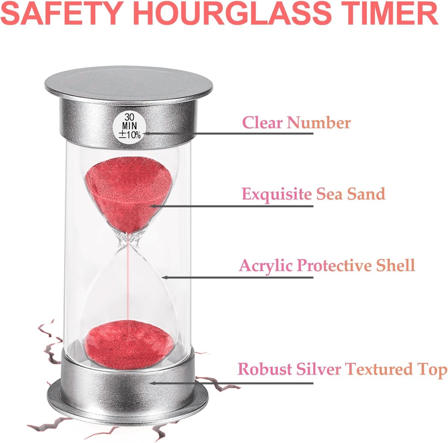 2 Minute Hourglass Sand Timer with Suction Cup,Unbreakable Sucker Sand Clock Timer 2 min,Plastic Mini Sand Watch,Rotatable Reloj De Arena for Kids Toothbrush(Blue)