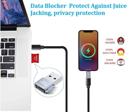USB Data Blocker USB C Data Blocker for iphone15 16 17—Charge-Only