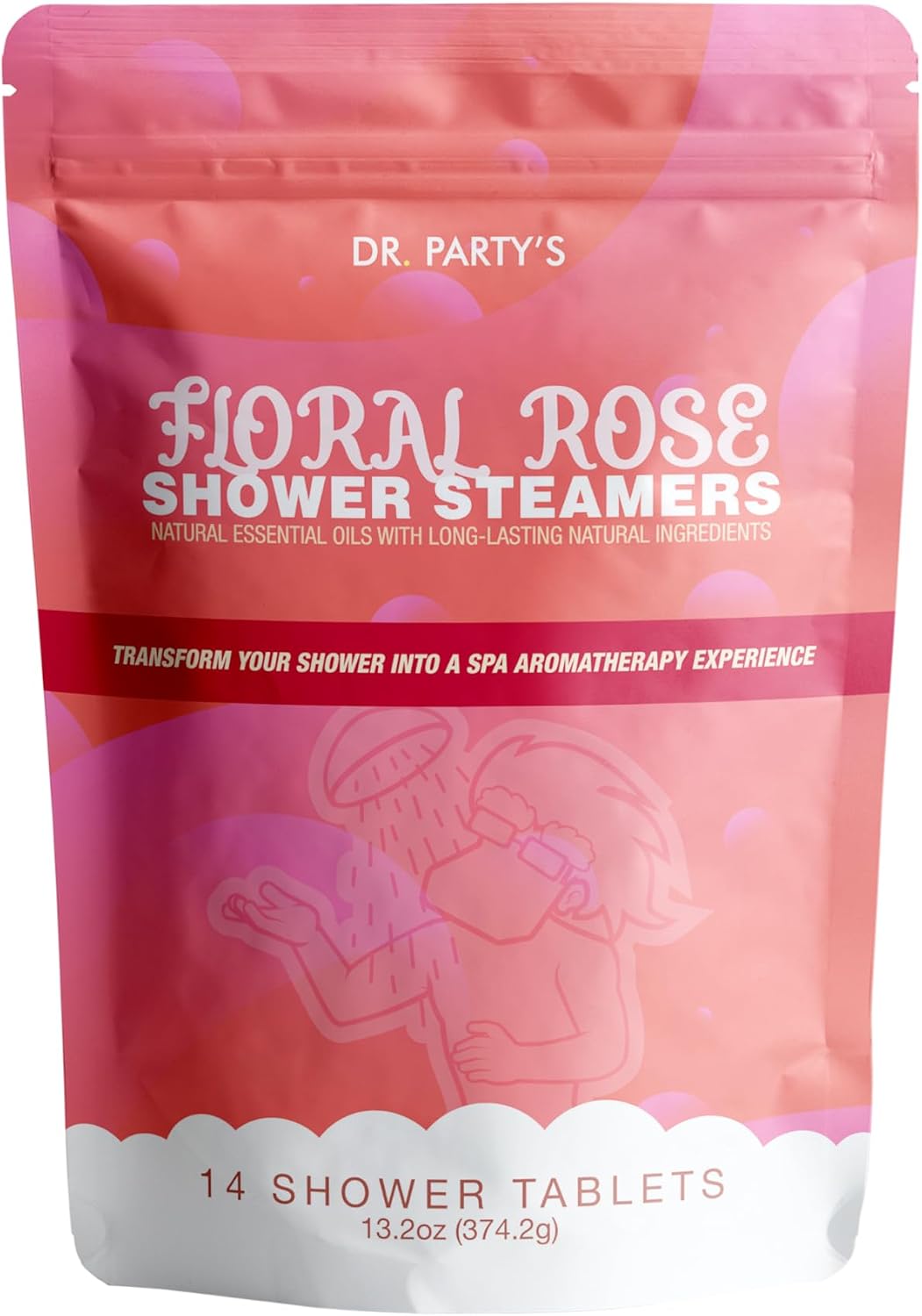 Citrus Grove Scented Shower Steamers - Aromatherapy Shower Tablets, Dermatologist Approved, Pack of 14