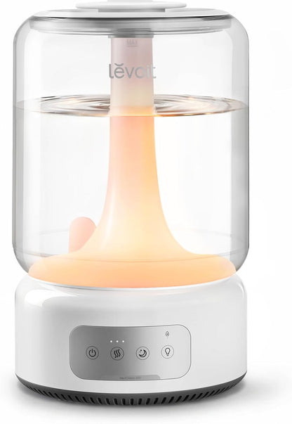LEVOIT Humidifiers for Bedroom Large Room Home, (6L) Cool Mist Top Fill Essential Oil Diffuser for Baby & Plants, Smart App & Voice Control, Rapid Humidification & Auto Mode - Quiet Sleep Mode, Gray
