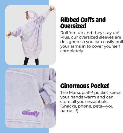 THE COMFY Dream | From Shark Tank | Patented | No Sherpa | Light Wearable Blanket Hoodie | Gift for Women & Men | One Size