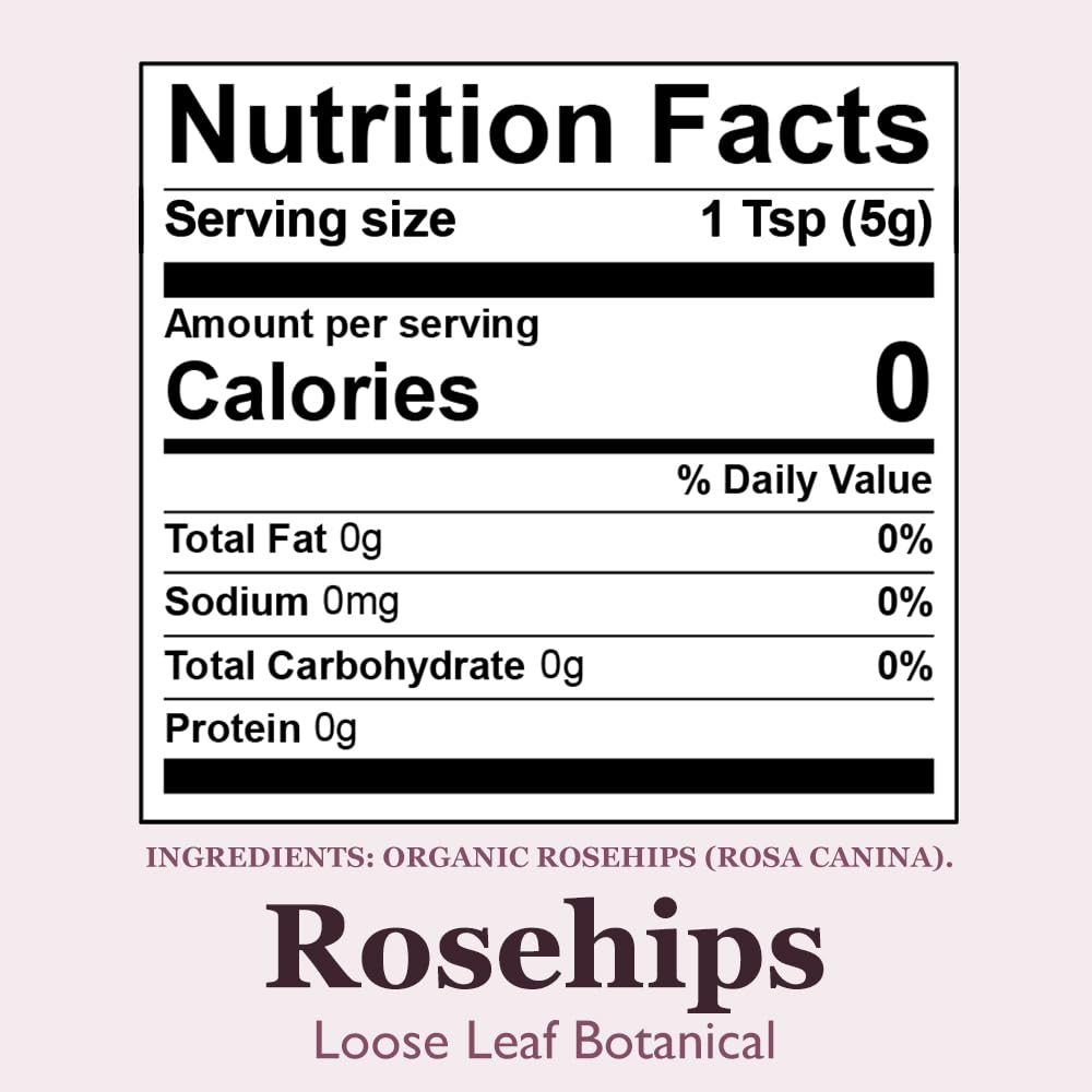 Positively Botanicals, Organic Rosehips, Loose Leaf, 4 Ounce