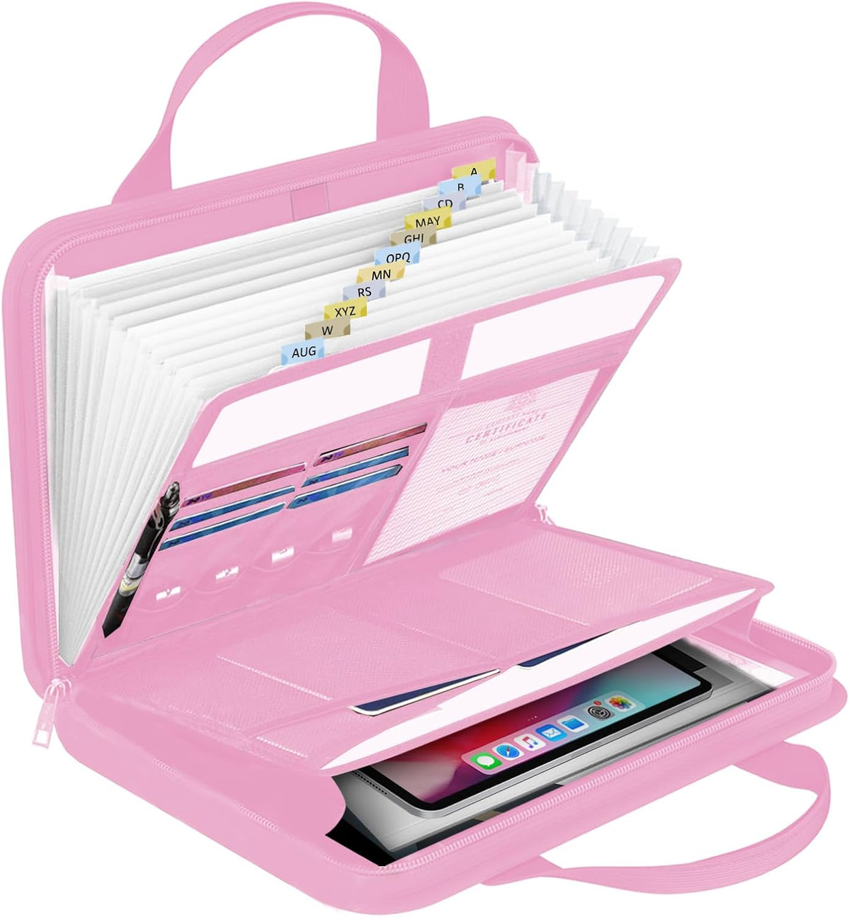 onvvippiv Important Document Organizer Folio Accordion File Organizer