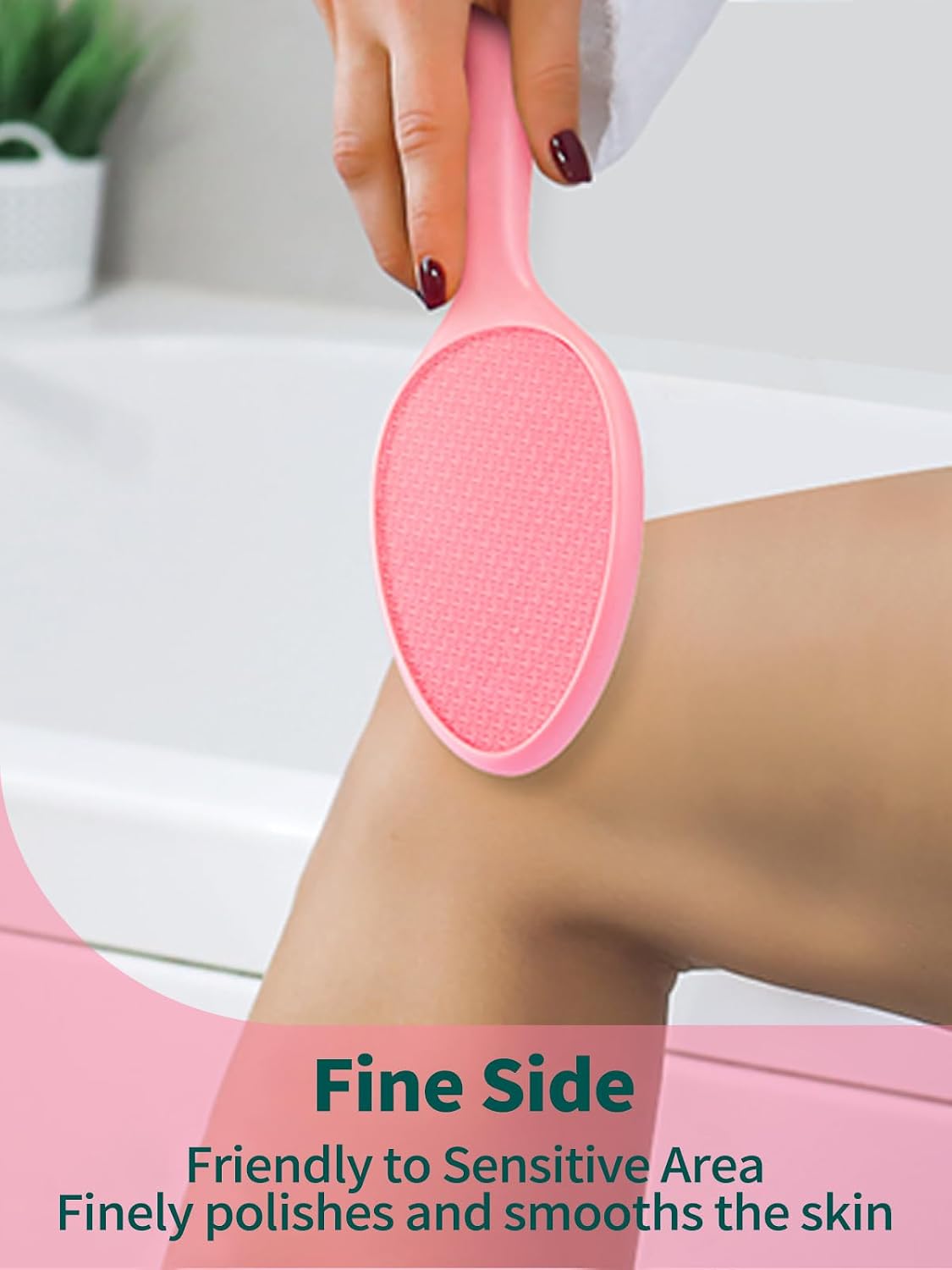 Glass Foot File Callus Remover for Feet, Heel Scraper, Pumice Stone, Diabetic Feet Scrubber Dead Skin Remover for Feet Professional Pedicure Tools | Diabetic Foot Scrubber | Nano-Glass | Safe, Effective Yet Gentle | Seamless ,Hygienic, Durable