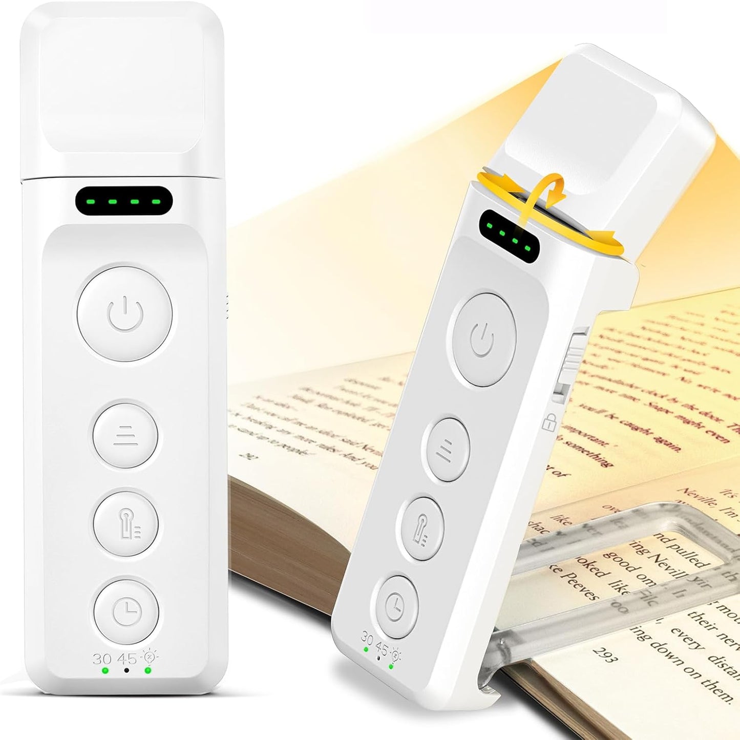 Glocusent 14 LED Book Light for Reading in Bed, USB-C Rechargeable