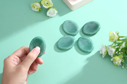 Worry Stone Crystals and Healing Stones Anxiety Fidgets Natural Meditation Accessories 7 Chakra Thumb Sensory Mental Health Depression Stress Anxiety Relief Items Mother's Day Gifts for Women