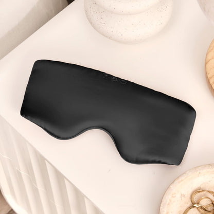 SilkSound 100% Mulberry Silk Bluetooth Sleep Mask, Skin-Friendly Sleeping Eyemask with Bluetooth Headphones, Sleep Gifts for Women, Silk Eyemask Headband Headphones for Sleeping Side Speakers