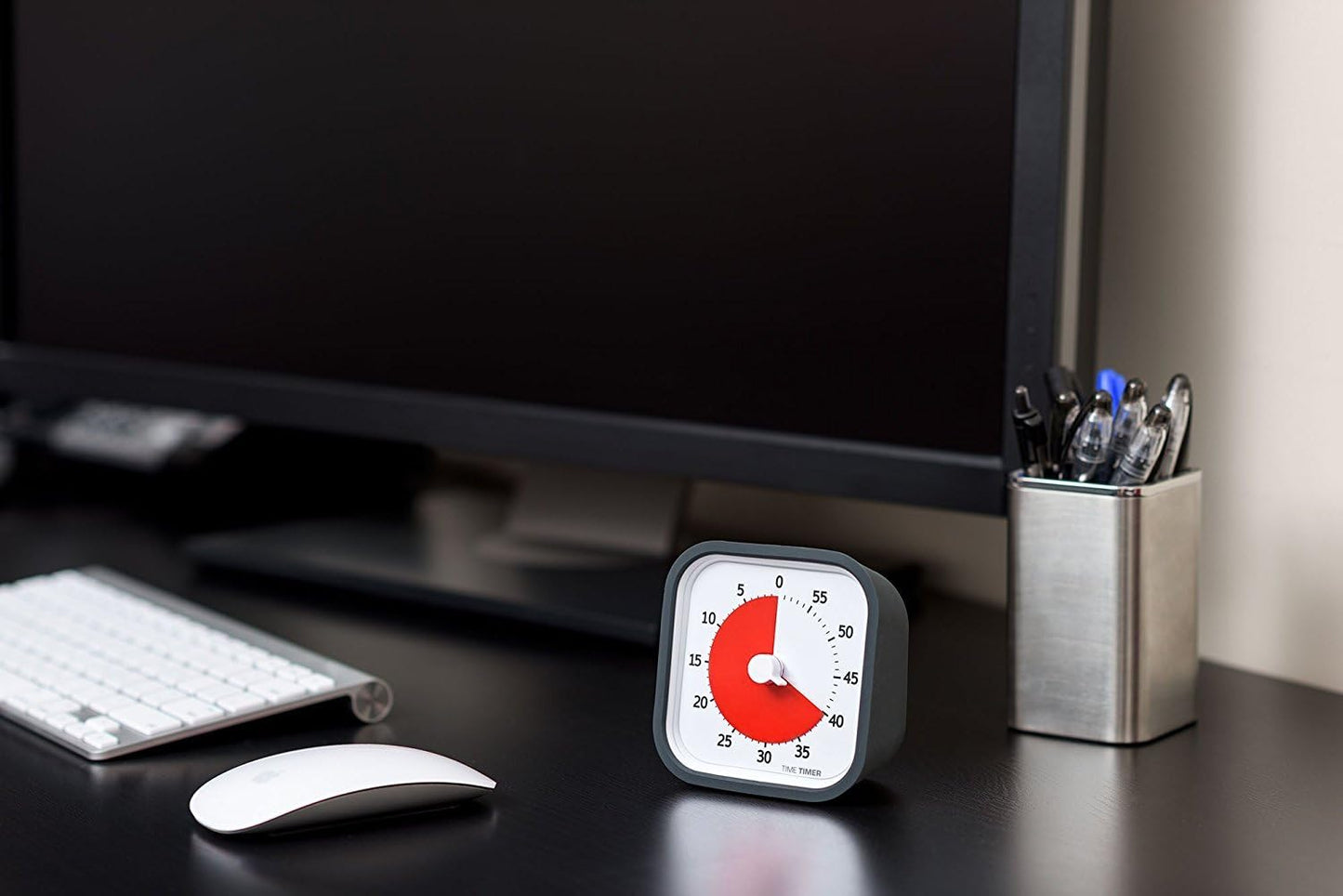 TIME TIMER 60 Minute MOD Education Edition ⁠— Visual Timer with Desktop Software for Kids Classroom Learning, Teachers Desk Clock, Study Tool and Office Meetings with Silent Operation (Charcoal)