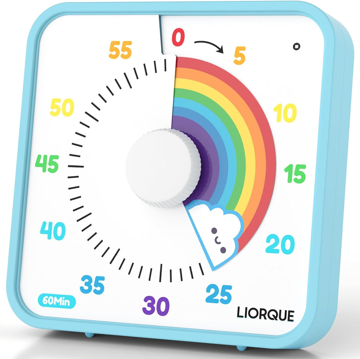 LIORQUE 7.5-Inch Large Visual Timer, 60-Minute Classroom Timer Magnetic
