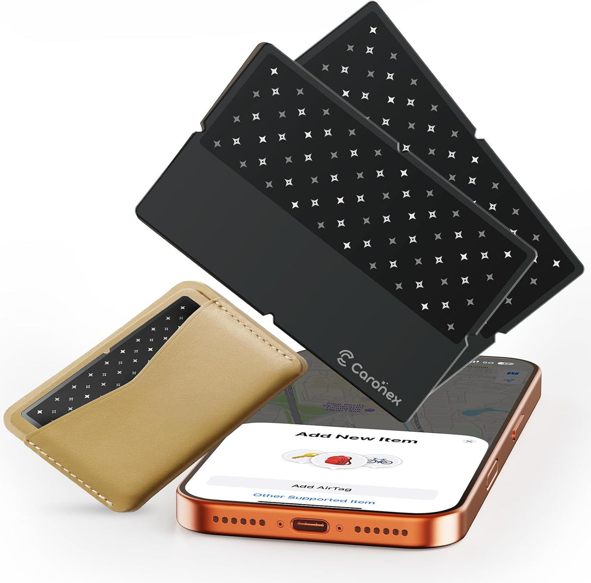 2026[Apple MFi Certified] Bluetooth Tracker Smart Card for Apple Find My iPhone Ultra-Thin Wallet GPS Tracker, 5-10 Years Battery, IP68 Waterproof Item Finder for Wallet, Bag, Luggage
