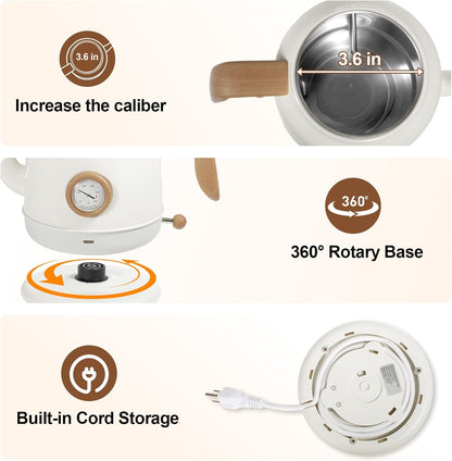 Gooseneck Kettle，0.8L Temperature Control Electric Tea Kettle