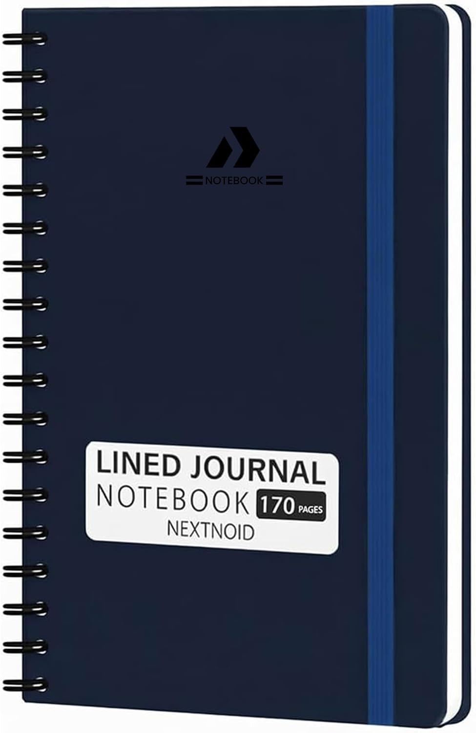 Nextnoid Lined Spiral Notebook Journal For Women & Men - A5(5.8" x 8.3") 170 Pages, Hardcover Notebooks for Work & Note Taking, College Ruled Journals for Writing - Grey