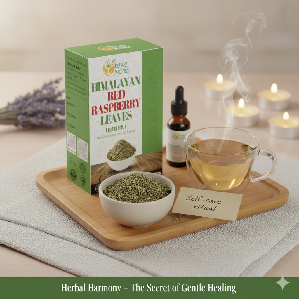Herbs Botanica Himalayan Raspberry Leaf Premium Dried Red Raspberry Leaves for Herbal Tea, Infusions & DIY Blends Cut & Sifted Rasberry Leaf Tea 4 oz Resealable Pack