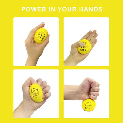 ALMAH Motivational Stress Balls for Kids and Adults (6 Pack)