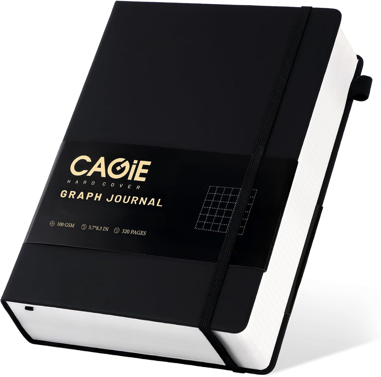CAGIE Lined Journal Notebook for Women Men 320 Pages 100 Gsm Paper Thick Journaling Notebooks A5 Leather Journals for Writing Hardcover Journal Supplies for Work Note Taking Diary, 5.7x8.3 In, Green