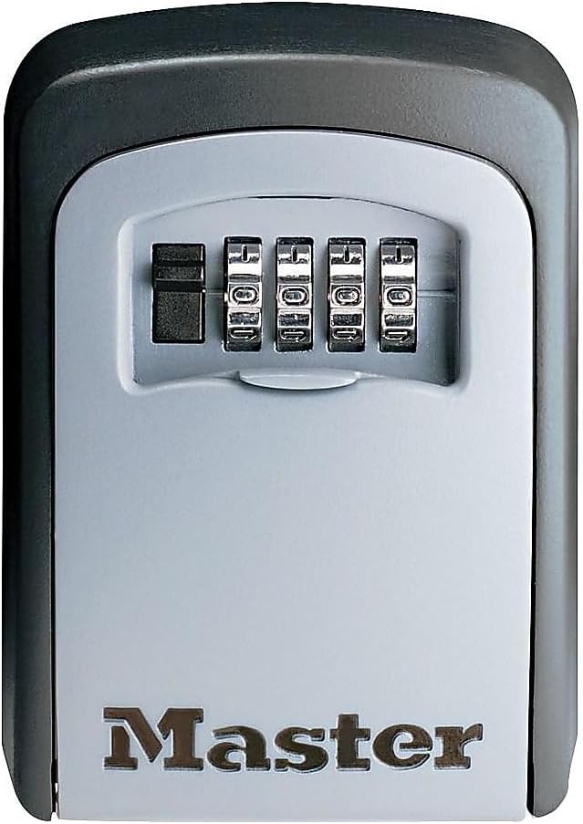 Master Lock Set Your Own combination Wall Mount Lock Box, 5 Key capacity, Black 5401EC