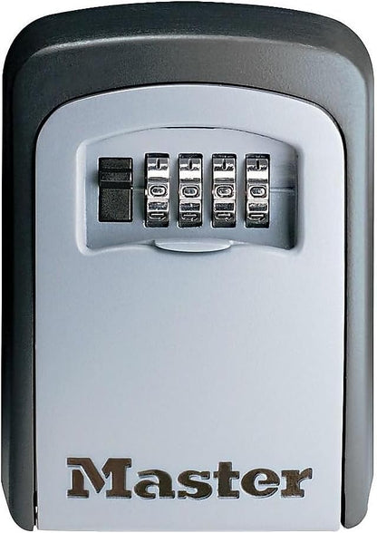 Master Lock 5-Key Combination Safe Black/Silver 5401D