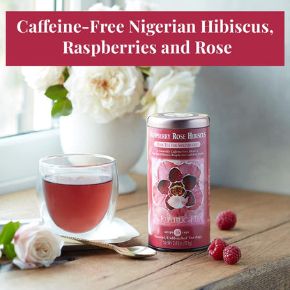 The Republic of Tea Raspberry Rose Hibiscus Herbal Tea, 36 Count