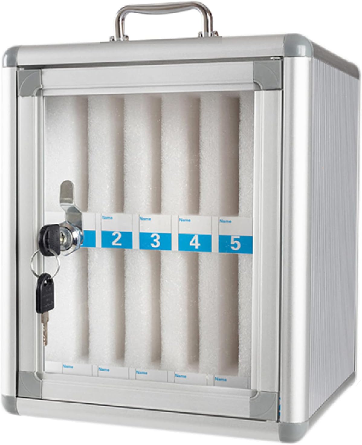 Cell Phone Charging Stations Phone Storage Cabinet Phone Storage Locker 24,36, 48, 60 Position Cell Phone Storage Box Pocket Chart Storage Locker Box With A Security Lock Can Be Carried (36slots )