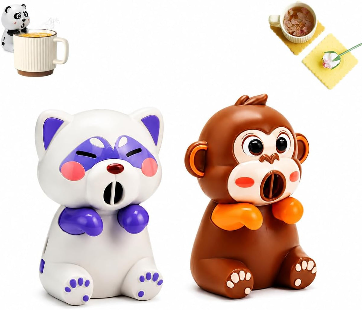 Cooling Clip-On Mini Fan for Cup & Bowl,Cute Coffee Chiller (Style1)